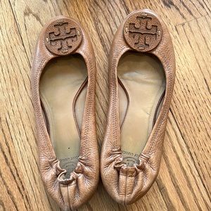 Brown Tory Burch Flats